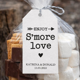 Rustic S’more Liebe Wedding Gift Tags Geschenkanhänger