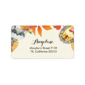 Rustic Safari Animal Address Label Adressaufkleber (Vorne)