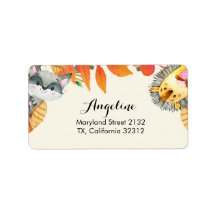 Rustic Safari Animal Address Label