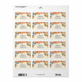 Rustic Safari Animal Address Label Adressaufkleber (Vorne)