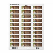 Rustic Safari Animals Pink Shower Return Address (Vorne)