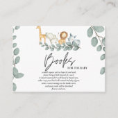 Rustic Safari Wild Animals Books for Baby Library Begleitkarte (Vorderseite)