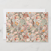 Rustic Sage Botanical Couples Shower Custom Names Dankeskarte (Rückseite)