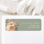 Rustic Sage Green Wedding Address Label (Insitu)