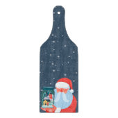 Rustic Santa Claus Mason Jar Town Schneidebrett (Vorderseite)