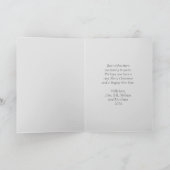 Rustic Santa Claus Wood Carving Weihnachtskarte Karte (Innenseite)