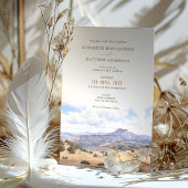 Rustic Santa Fe, New Mexico Wedding Einladung