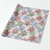 Rustic Scandinavian Snowflake Geschenkpapier (Ungerollt)