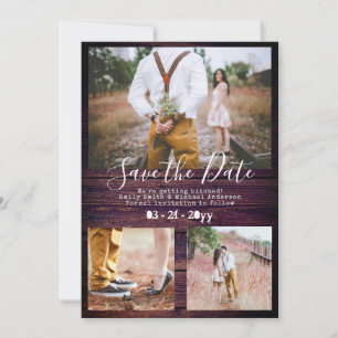 Rustic Schreibmaschine Schriftart Save The Date FO