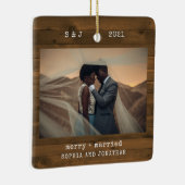 Rustic Schreibwriter Brown | Leichtes und Verheira Keramikornament (Rechts)