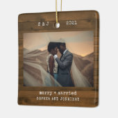 Rustic Schreibwriter Brown | Leichtes und Verheira Keramikornament (Links)