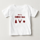 rustic scottish christmas script baby t-shirt (Vorderseite)