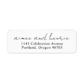 Rustic Script Modern Wedding (Vorne)