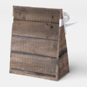 Rustic Script Oak Barn Country Wedding Vielen Dank Geschenkschachtel (Rückseite)