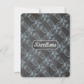 Rustic Serenity Blue Mason Jar Chalkboard Wedding Einladung (Vorderseite)