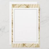 Rustic Sheer Cream Lace Blätter Briefpapier (Vorne/Hinten)