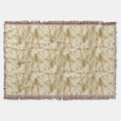 Rustic Sheer Cream Lace Blätter Decke (Vorderseite)