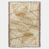Rustic Sheer Cream Lace Blätter Decke (Vorderseite Vertikal)