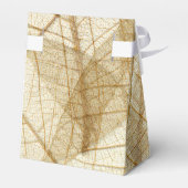 Rustic Sheer Cream Lace Blätter Geschenkschachtel (Rückseite)