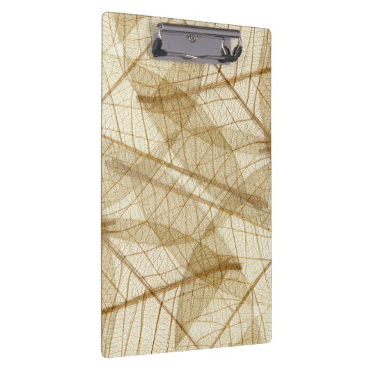 Rustic Sheer Cream Lace Blätter Klemmbrett (Rechts)