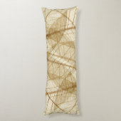 Rustic Sheer Cream Lace Blätter Seitenschläferkissen (Rückseite (Vertikal))