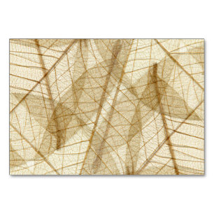 Rustic Sheer Cream Lace Blätter Tischnummer