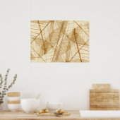 Rustic Sheer Lace Blätter Poster (Küche)