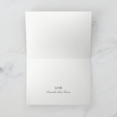 Rustic Silver Birch Tree Baby Dusche Vielen Dank Dankeskarte (Innenseite)