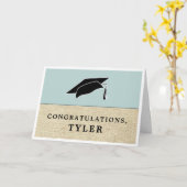 Rustic Simple Glückwunsch Graduate Abschluss Karte (Gelbe Blume)