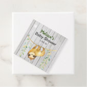 Rustic Sloth Baby Dusche Geschenkanhänger (Beispiel)