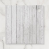 Rustic Sloth Baby Dusche Geschenkanhänger (Rückseite)