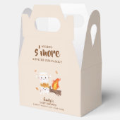 Rustic S'more Liebe Campfire Babydusche Geschenkschachtel (Geöffnet)