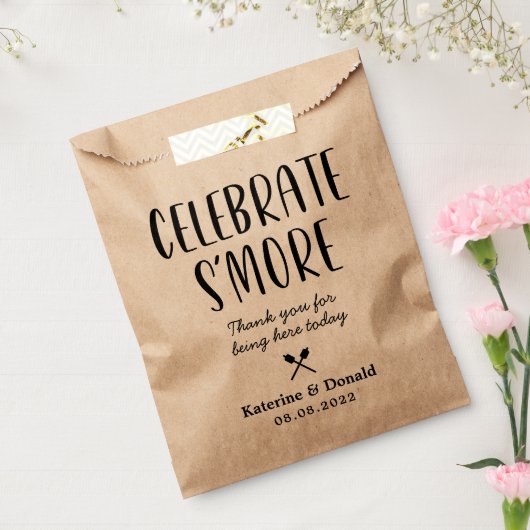 Rustic S'more Liebe Gastgeschenk Hochzeit Bag Geschenktütchen (Versiegelt)