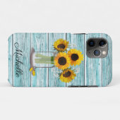 Rustic Sonnenblume Mason Jar Case-Mate iPhone Hülle (Rückseite (Horizontal))