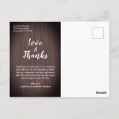 Rustic Sonnenblume Wood Jar Light Wedding Vielen D Postkarte (Rückseite)