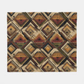 Rustic Southwestern Stripe Pattern (1) Fleecedecke (Vorderseite (Horizontal))