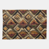Rustic Southwestern Stripe Pattern (1) Geschirrtuch (Horizontal)