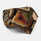 Rustic Southwestern Stripe Pattern (1) Krawatte (Gerollt)