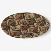 Rustic Southwestern Stripe Pattern (1) Pappteller (Schrägansicht)