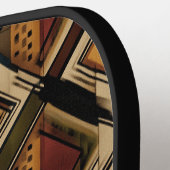 Rustic Southwestern Stripe Pattern (1) Pickleball Schläger (Linke Seite)