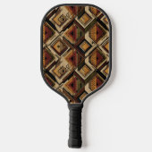Rustic Southwestern Stripe Pattern (1) Pickleball Schläger (Rückseite)