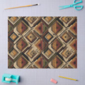 Rustic Southwestern Stripe Pattern (1) Seidenpapier (Basteln)