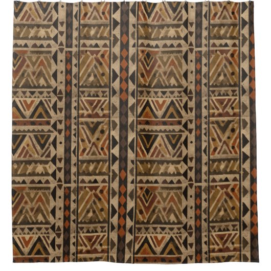 Rustic Southwestern Stripe Pattern (2) Duschvorhang (Vorderseite)