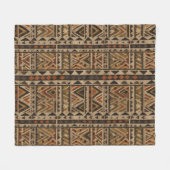 Rustic Southwestern Stripe Pattern (2) Fleecedecke (Vorderseite (Horizontal))