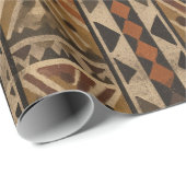 Rustic Southwestern Stripe Pattern (2) Geschenkpapier (Rolleneckpunkt)