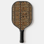 Rustic Southwestern Stripe Pattern (2) Pickleball Schläger (Rückseite)