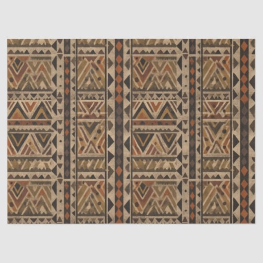 Rustic Southwestern Stripe Pattern (2) Seidenpapier (Vorderseite)