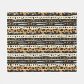 Rustic Southwestern Stripe Pattern (3) Fleecedecke (Vorderseite (Horizontal))