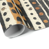 Rustic Southwestern Stripe Pattern (3) Geschenkpapier (Rolleneckpunkt)