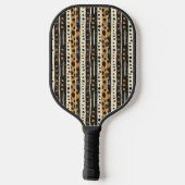 Rustic Southwestern Stripe Pattern (3) Pickleball Schläger (Rückseite)